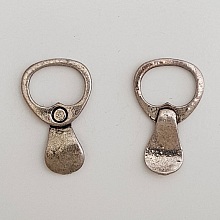 Breloque capsule canette N&deg;01 cuisine argent