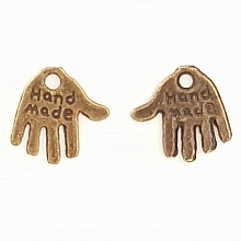 Breloque Main "MADE HAND" N&deg;01 Bronze