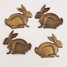 Breloque Lapin N&deg;02 x 10 Bronze
