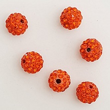 Perle en r&eacute;sine strass 10 mm style shamballa N&deg;03