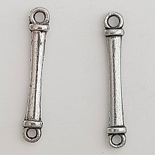Breloque Barre 2 anneaux N&deg;05 Argent