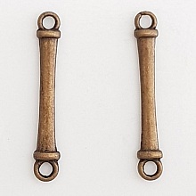 Breloque Barre 2 anneaux N&deg;05 Bronze