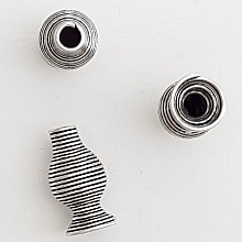 Coupelle C&ocirc;ne calotte Spirale N&deg;10 Argent Vieilli.