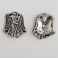 Breloque V&ecirc;tement Veste N&deg;02 Argent.