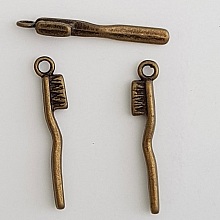 Breloque Brosse &agrave; Dent N&deg;01 Bronze