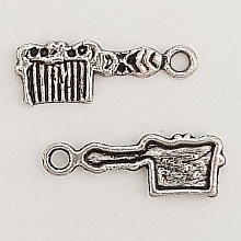 Breloque Peigne &agrave; Cheveux coiffure N&deg;04-01 Argent