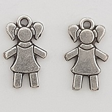 Breloque Enfant N&deg;29-02 Zamak (Plaqu&eacute; Argent)