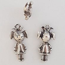 Breloque Enfant N&deg;32 Zamak (Plaqu&eacute; Argent)