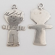 Breloque Enfant N&deg;34 Zamak (Plaqu&eacute; Argent)