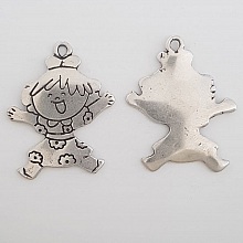 Breloque Enfant N&deg;35 Zamak (Plaqu&eacute; Argent)