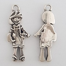 Breloque Enfant N&deg;40 Zamak (Plaqu&eacute; Argent)
