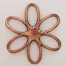 Breloque Fleur M&eacute;tal N&deg;003 Cuivre