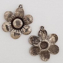 Breloque Fleur M&eacute;tal N&deg;007 Cuivre