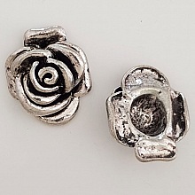 Breloque Fleur M&eacute;tal N&deg;018 Argent
