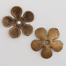 Breloque Fleur M&eacute;tal N&deg;027 Bronze