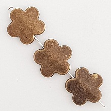 Breloque Fleur M&eacute;tal N&deg;032 Bronze