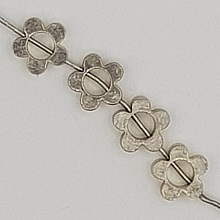 Breloque Fleur M&eacute;tal N&deg;033 Argent