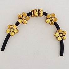 Breloque Fleur M&eacute;tal N&deg;034 Dor&eacute;