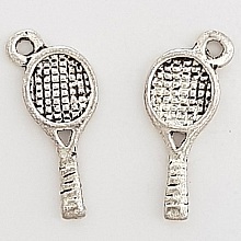 Breloque Raquette de Tennis Sport N&deg;05 Argent