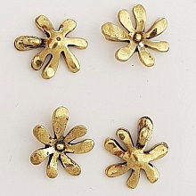 Breloque Fleur M&eacute;tal N&deg;043 Dor&eacute;