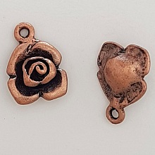 Breloque Fleur M&eacute;tal N&deg;045 Cuivre
