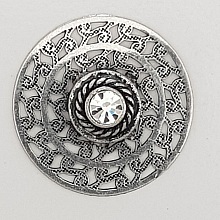 Breloque Fleur M&eacute;tal N&deg;060 Argent
