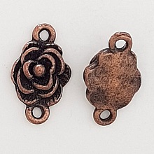 Breloque Fleur M&eacute;tal N&deg;070 Cuivre