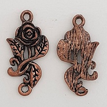 Breloque Fleur M&eacute;tal N&deg;071 Cuivre