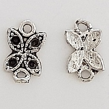 Breloque Fleur M&eacute;tal N&deg;081 Argent