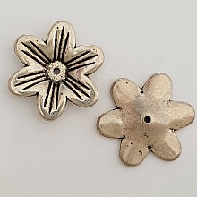 Breloque Fleur CCB N&deg;001 Argent