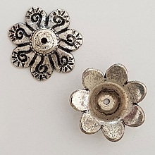 Breloque Fleur CCB N&deg;003 Argent