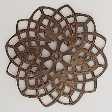 Breloque Fleur M&eacute;tal N&deg;101 Estampe Bronze