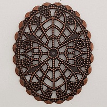 Breloque Fleur M&eacute;tal N&deg;103 Estampe Cuivre