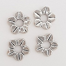 Breloque Fleur M&eacute;tal N&deg;108 Argent