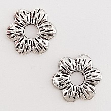 Breloque Fleur M&eacute;tal N&deg;112 Argent