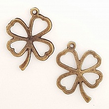 Breloque Fleur M&eacute;tal N&deg;117 Bronze