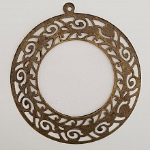 Breloque Fleur M&eacute;tal N&deg;119 Bronze