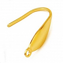 Support Boucle d'oreille Hame&ccedil;on Acier Inoxydable N&deg;10 Dor&eacute;