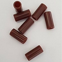 Perle Tube Marron Fonc&eacute;