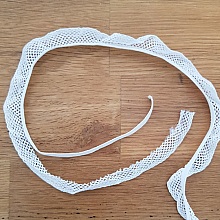 &Eacute;lastique blanc 4.5 mm dentelle &agrave; d&eacute;coudre