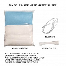 Kit de fabrication de Masque avec Bande de Pont de Nez de Filtre et Bande d'Oreille