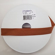 Biais uni tout textile  1 M&egrave;tre col 54 Marron