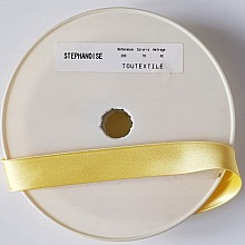 Biais uni Tout Textile Satin 1 M&egrave;tre col 79 Jaune