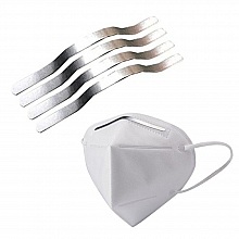 x 5 pi&egrave;ces Bande pour pont de nez Thermocollant accessoire pour masque N&deg;01 Barre de nez Barrette nasal
