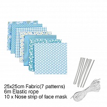 Ensemble de mat&eacute;riel de masque Bleu