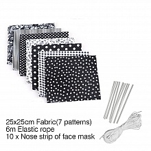 Ensemble de mat&eacute;riel de masque Noir