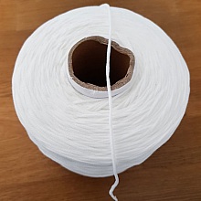 &Eacute;lastique masque Polyester rond 2.2 mm Blanc x 20 M&egrave;tres