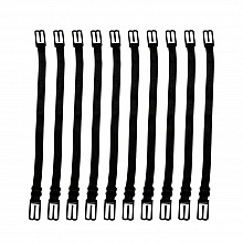 Attache elastique Extension de masque r&eacute;glable crochet d'oreille Noir rallonge masque