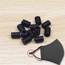Attache elastique attache Boucle pour Corde de Masque R&eacute;glable Noir x 100 pi&egrave;ces
