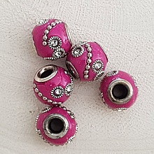 5 Perles Rondes 12/10 mm N&deg;07